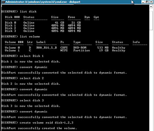 diskpart-Befehl "convert dynamic"