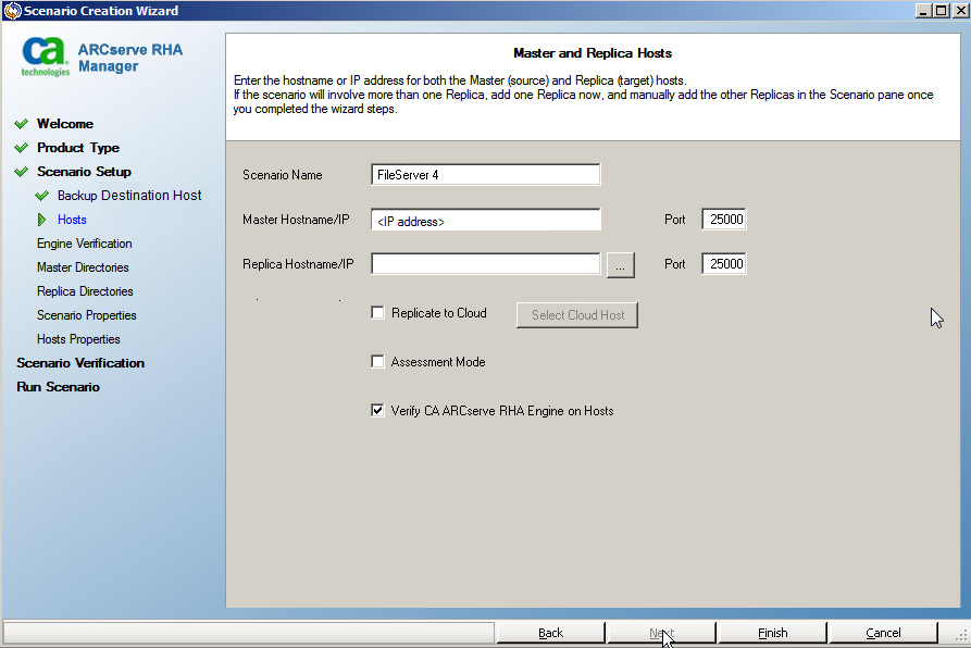 master replica hosts