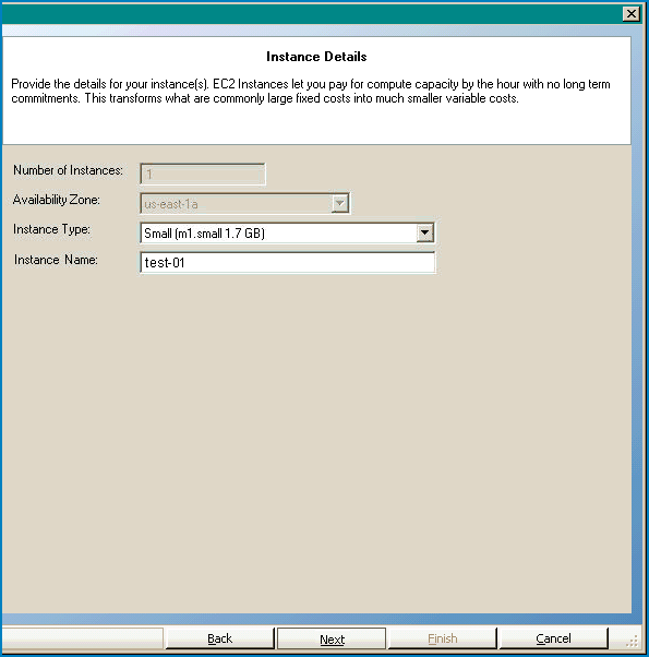 provide the details for the EC2 instance you want to use