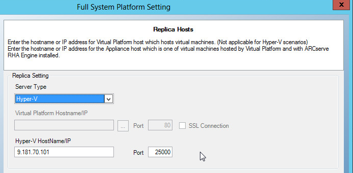 Full System Platform Setting