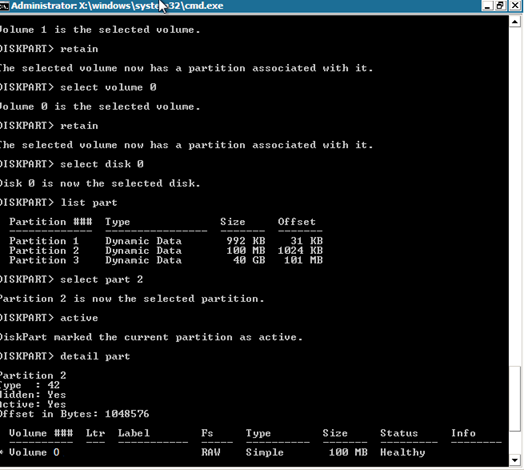 windows 10 command prompt diskpart list volume
