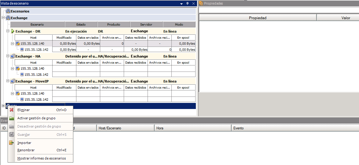 Haga clic con el botón derecho en el Grupo y active la Gestión de grupos