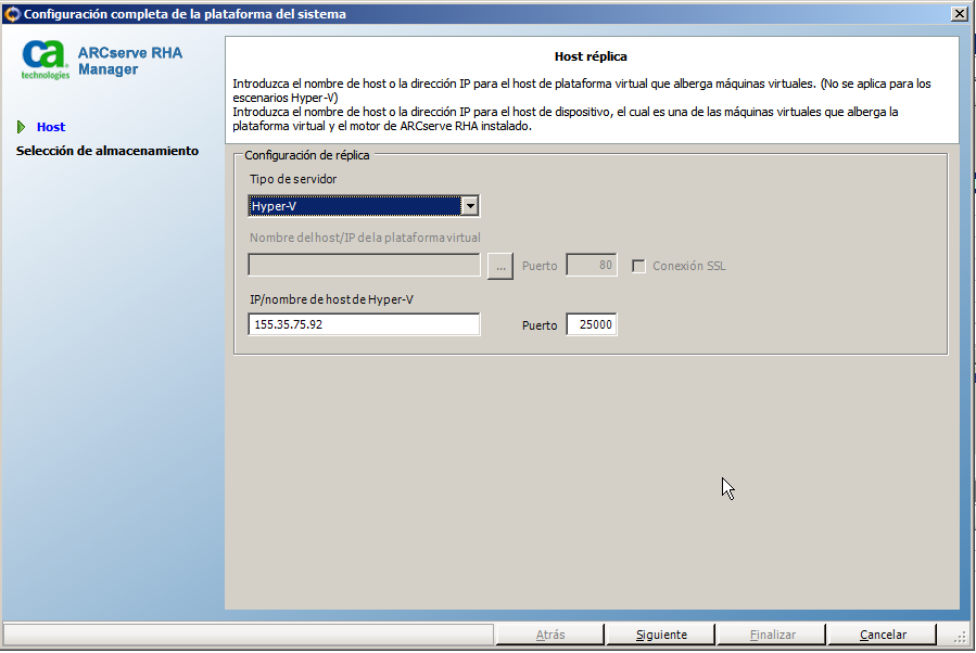 Configuración de la plataforma de todo el sistema
