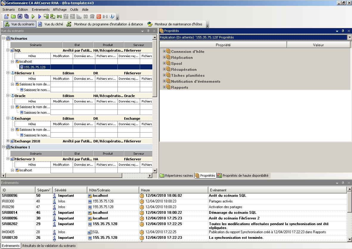 Fenêtre Gestionnaire