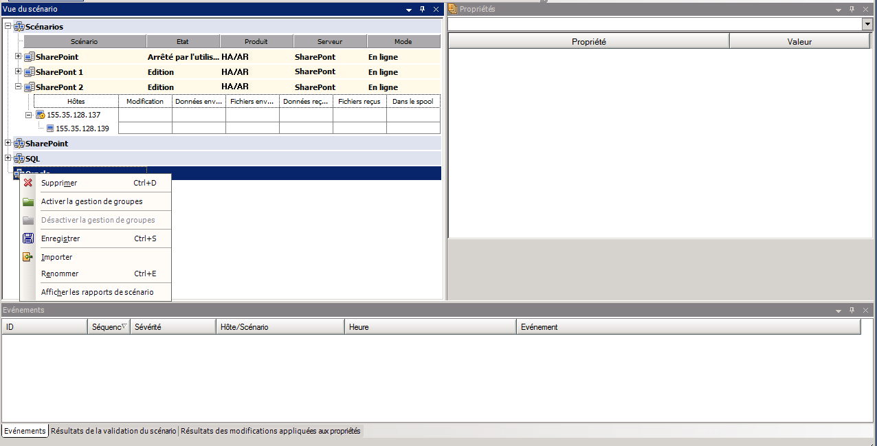 Avec le bouton droit de la souris, cliquez sur le groupe et activez la gestion centralisée.
