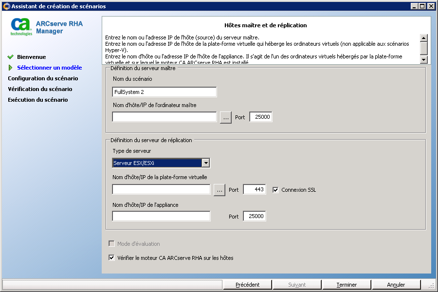 Hôtes maître et de réplication