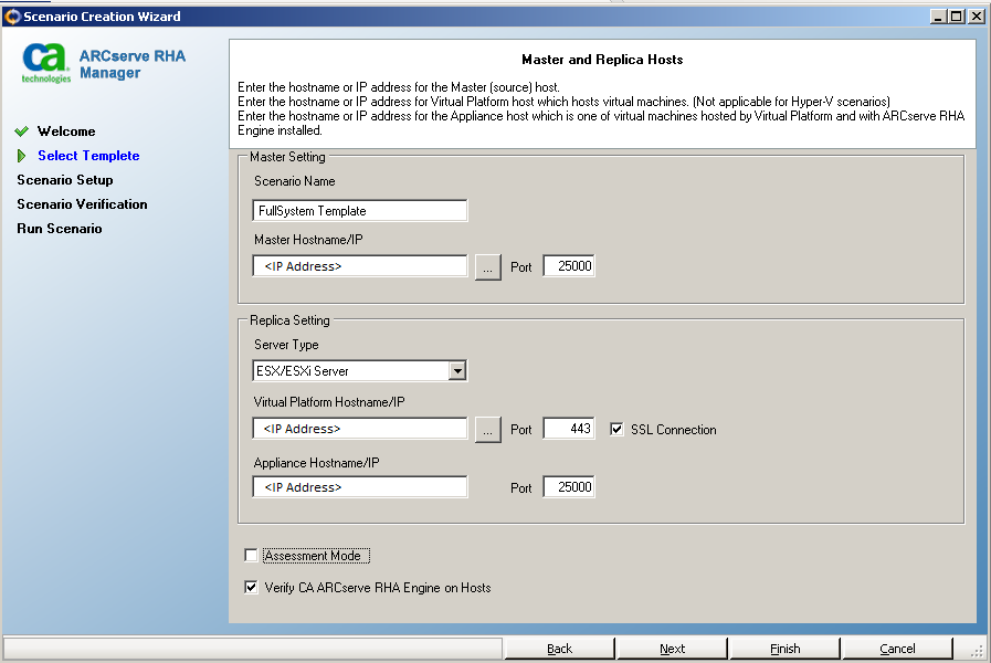 Host master e replica