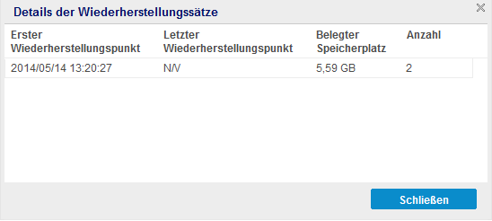 Jetzt sichern - Schutzeinstellungen