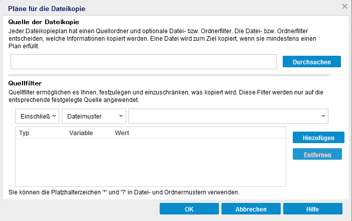 Dateikopierichtlinien - Quelle und Filter - Dateikopie