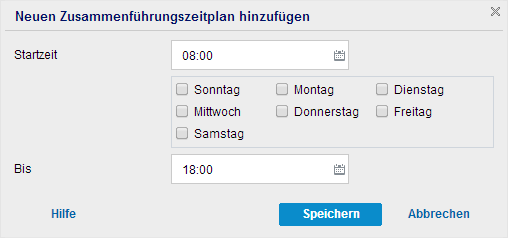 Jetzt sichern - Ablaufplan