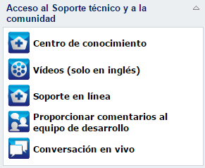 Página principal D2D On Demand - barra de tareas de la comunidad de Soporte
