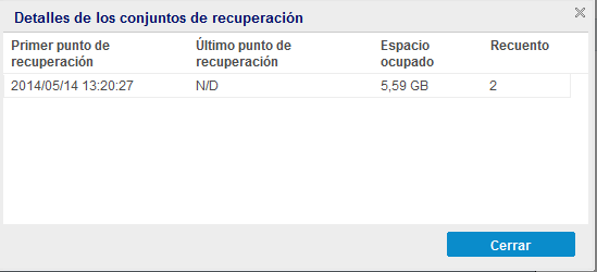 Realizar copia de seguridad ahora - Configuración de protección