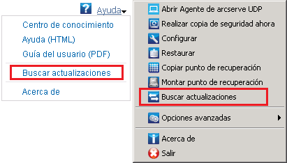 Búsqueda de actualizaciones