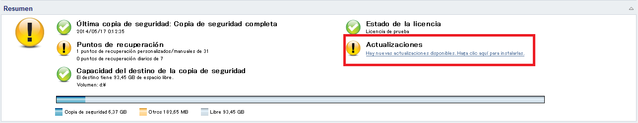 página principal - resumen (panel 2)