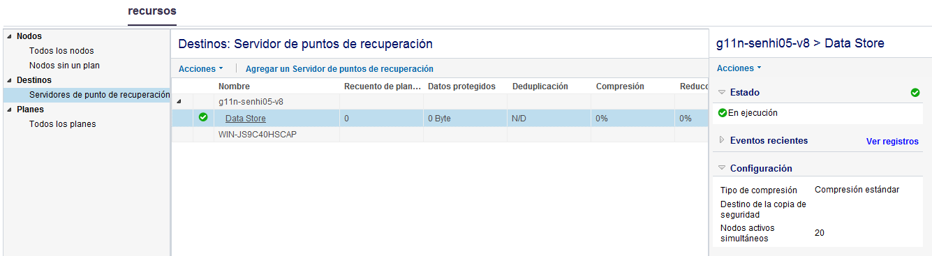 Gestión del destino