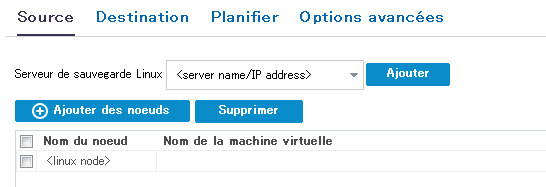 Sélection de la tâche pour Linux