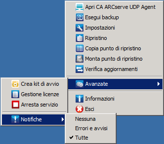 Icona di accesso rapido Gestione licenze