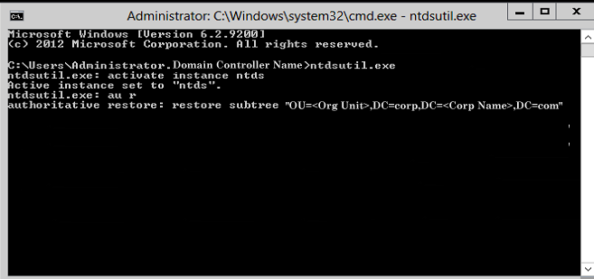 Questo diagramma mostra le opzioni di ripristino disponibili in una posizione alternativa