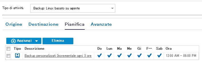 Scheda Pianificazione