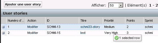 Classement du carnet de produit à l'aide de l'option glisser-déposer