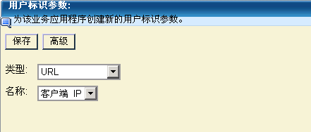 要通过客户端 IP 地址标识用户，请在“用户标识参数”页面上将“类型”设置为“URL”并将“名称”设置为“客户端 IP”。
