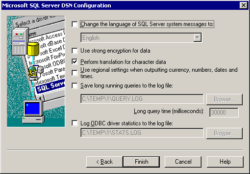 Default configuration page