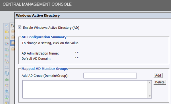 CABI CMS Windows AD Settings