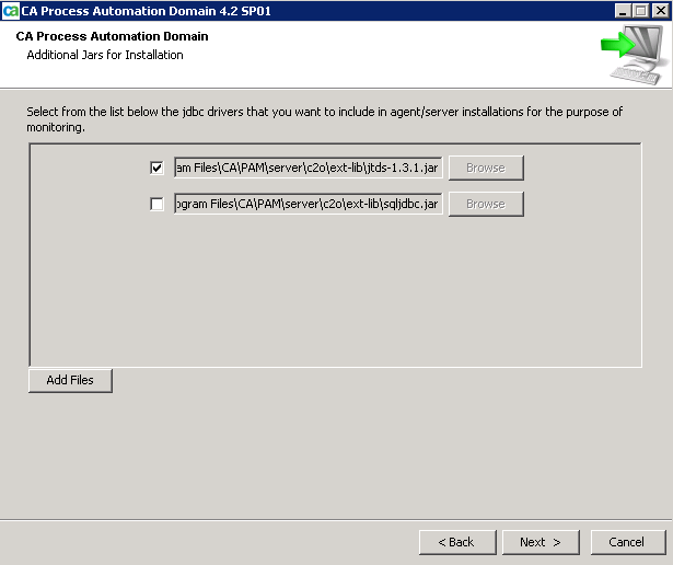 Verify Additional Jar for Installation