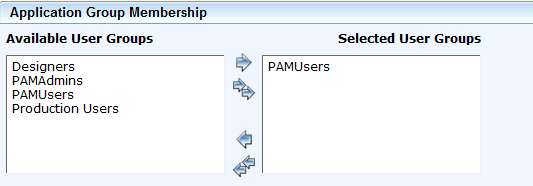 PAM User Assign to Groups