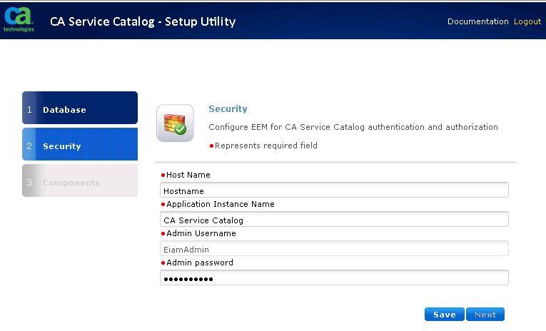 Setup EEM Security