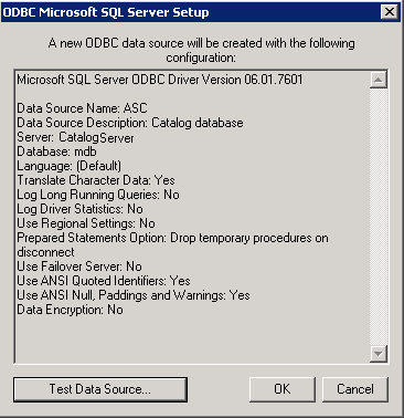 CA Business Intelligence ODBC SQL Setup