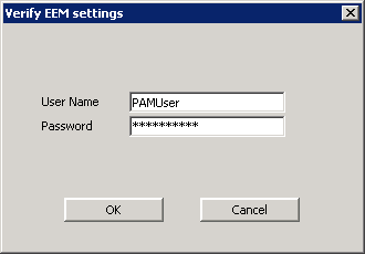 Verify PAM User Settings