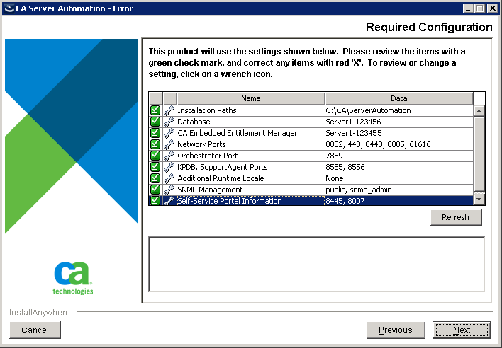 Required Configuration