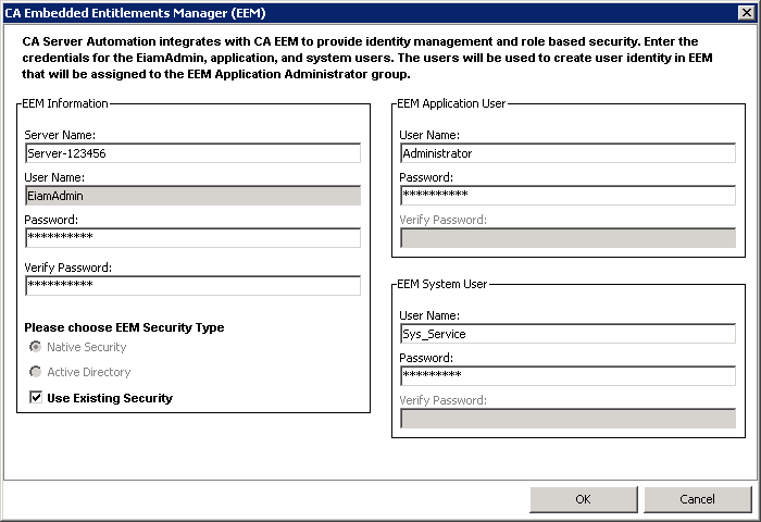 EEM Configuration