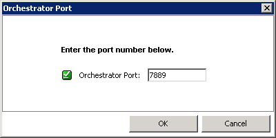 Orchestrator Port