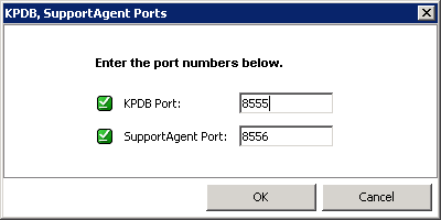 KPDB SupportAgent Ports