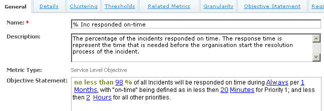 Service Definition Description