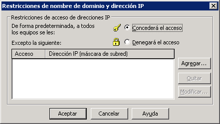 IP Address and Domain Name Restrictions