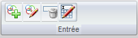 Formulaires de chargement des données, barre d'outils Entrée