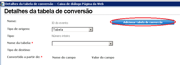Estudo de caso 19_Detalhes da tabela de conversões da etapa Mapeamento