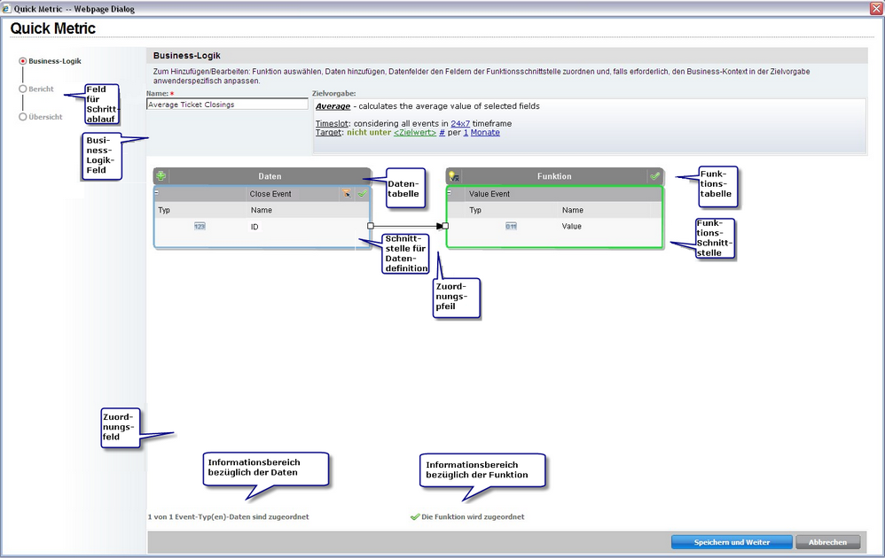 Visueller Business-Logik-Arbeitsbereich