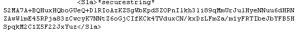 Encryption string
