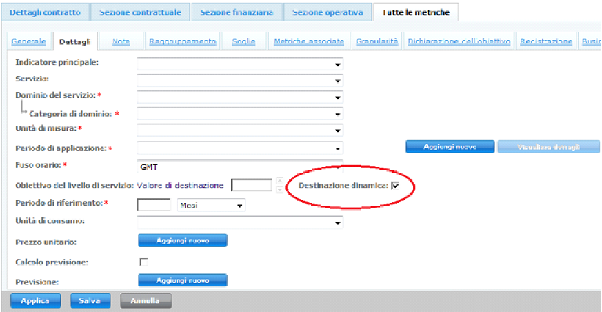 Implementazione di destinazioni dinamiche