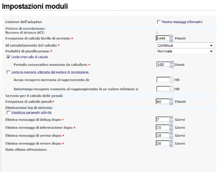 Preferenze di motore
