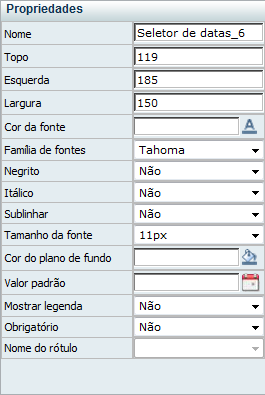 Propriedades DateTimePicker