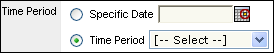 Time Period field in the user interface