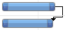 This illustration shows a finish-to-finish task dependency.