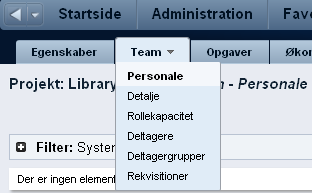 Figuren viser en åben fanemenu.