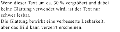 Beispiel: Vergrößerung mit Glättung