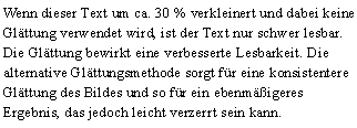 Beispiel: Vor der Verkleinerung